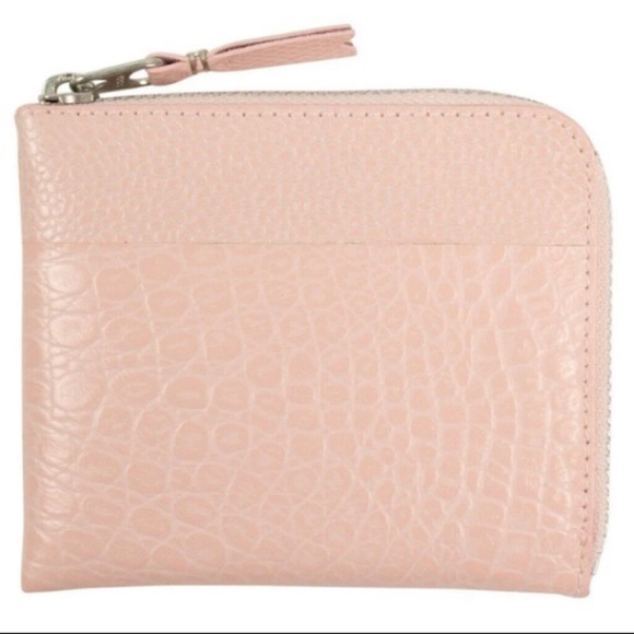 Comme des Garcons Handbags - Comme Des Garcon Reptile Embossed Patchwork Pink Leather Wallet